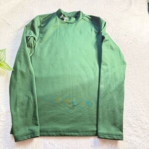 Under Armour ColdGear Mock Neck Top YLG Green
